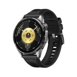 Huawei Watch GT6 46 mm Montre Connectée Noire - Sophistiquée et performante, avec suivi santé intelligent et autonomie prolongée