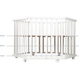 Parc de jeux ROBA Fox & Bunny Blanc Gris 66 X 19 X 70 CM