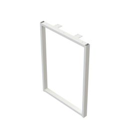 HERRAJES ALK Pieds de Meuble H720 Finition Blanche Acier 52.4 x 72 cm