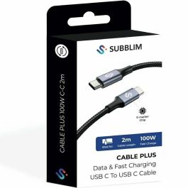 Câble HDMI Subblim SUBCAB-C10002 Noir 2 m