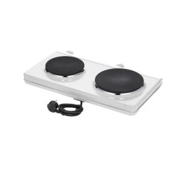 Severin DK 1042 - Plaque de cuisson électrique 2 zones (plaques scellées) - 1500W + 1000W - Blanc - Pour comptoir