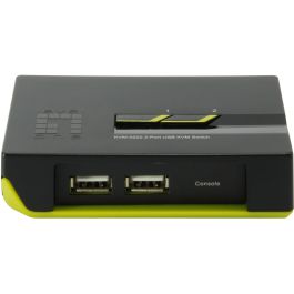 Level One KVM-0222 KVM Switch USB 2 ports Noir Vert Résolution 2048 x 1536 Pixels Compatible Windows Mac