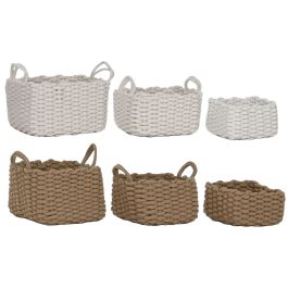 Set de basket Home ESPRIT Corde 28 x 28 x 18 cm