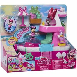 Disney Minnie Mouse Yacht - Jouet interactif avec 14 accessoires, changeur et piscine
