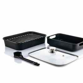 Friteuse à Air avec Gril, Accessoires et Livre de Recettes InnovaGoods Fryinn 12-in-1 6000 Noir Acier 3400 W 6 L