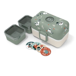 Monbento - Lunch box enfant MB Tresor Raccoon avec 3 compartiments et 2 caissettes, sans BPA - Boite repas gamelle - 800 ml Precio: 49.776. SKU: B1ATP6Y867