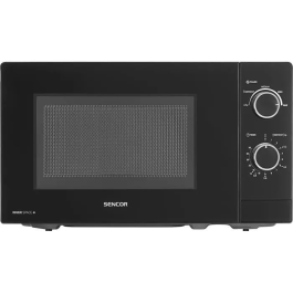 Sencor SMW 1719BK - Micro-ondes 20 L - 700 W - Noir - Intérieur en émail - 5 niveaux - Minuterie 35 min