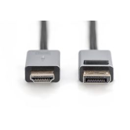 DIGITUS DisplayPort Adapterkabel DP - HDMI A 1,8m 4K Alu