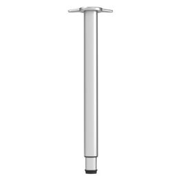 HERRAJES ALK Pata Regulable Neru 710-1100mm pour Table, Métal, Finition Chrome, Diamètre 60mm