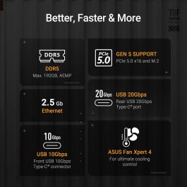 ASUS TUF B850M-PLUS Carte Mère AM5 DDR5