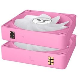 120mm Thermaltake CT120 EX Reverse ARGB Sync PC Cooling Fan Pink 3 Pack
