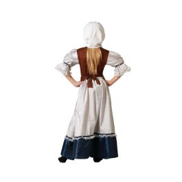 Déguisement serveuse médiévale robe blanche pour fille enfant 3-4 ans