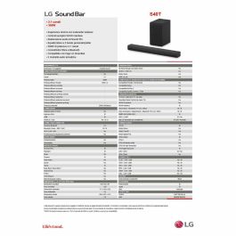 Barre audio LG S40TR.DEUSLLK Noir 400 W
