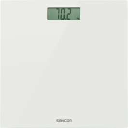 Sencor SBS 2301WH - Pèse-personne intelligent, précision 100 g, capacité 150 kg, verre trempé 5 mm, écran LCD large, piles incluses Precio: 31.092. SKU: B1CRF9H296
