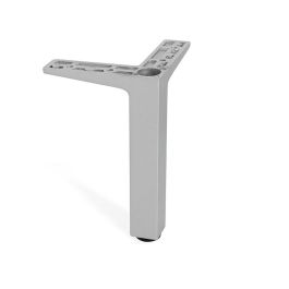 MAFOS Pied Métallique Zamak Quadro Gris Ral Hauteur H90