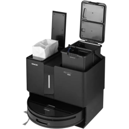 Sencor SRV 9790BK - Aspirateur robot avec navigation laser 3D et auto-lift, 5000 Pa, batterie 5200 mAh (200 min), nettoyage humide et autonettoyant