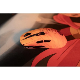 Konix Souris Gaming Naruto Shippuden Édition Pro Collector Numérotée, Sans Fil 2.4 GHz et USB-C, 26000 DPI, 52 g, Ultralégère, avec Grips