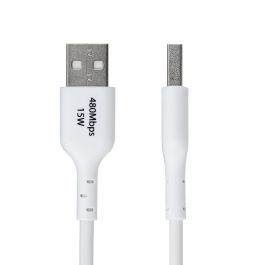 Câble USB Startech USB2AC2MNCWHE Blanc 2 m