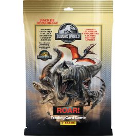 Panini Jurassic World 4 TCG Paquet de Début Álbum + 2 Pochettes 16 Cartes Carte Édition Limitée N°1 PAN8051708025279