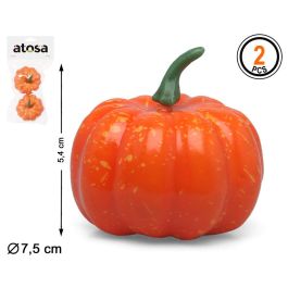 Pack de 2 Citrouilles Décoratives Orange 5.4 x 7.5 cm - Décoration pour Halloween et Automne Precio: 1.668. SKU: B1AMV2WGW3