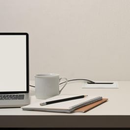 Passe-câbles de table Emuca Quadrum, rectangulaire, 269x80mm, à encastrer, Aluminium, Peint en blanc