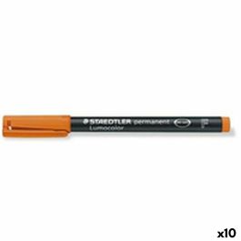 Marqueur permanent Staedtler 318-4 Orange 0,6 mm 10 Pièces (10 Unités)