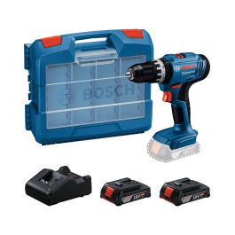 Bosch Professional Perceuse-visseuse à percussion sans fil GSB 18V-25 - 2 batteries GBA 2,0Ah + chargeur GAL 18V-20 + 63 accessoires Precio: 346.284. SKU: B189JSJYBY