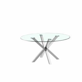 Table de Salle à Manger DKD Home Decor 110 x 110 x 76 cm Verre Argenté Acier Precio: 439.95. SKU: S3034385