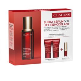 Clarins Coffret Multi-Intensive Supra Sérum Anti-Âge 4 pièces (Sérum 50ml + Crème Jour 15ml + Crème Nuit 15ml + Huile Lèvres 1.4ml)