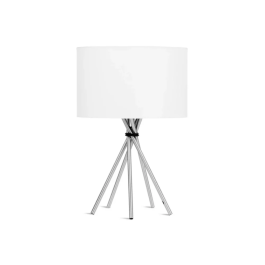 Base de Lampe de Table en Fer Niquelé Lima 35cm [IAR-LIMA/T]