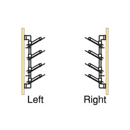 Emuca Porte-chaussures latéral coulissant pour placards et dressing Quartz, Droite, Acier, Titane