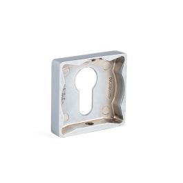 SYSTEM Serrure Carrée Nickel Mat, Noir Mat et Chrome Satiné Finition Chrome Satiné