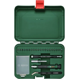 Bosch Jeu de 24 Tournevis de Précision avec Embarquement de 20 Embouts (PH000, SL, TX, HEX) pour Électronique, Lunettes et Montres