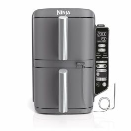 Ninja Freidora de aire Doble apilable XL SL451EU, 9,5 L, 6 programas, Sonda de temperatura, 2470 W