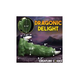 Gode réaliste XR Blanc Vert