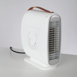 Chauffage d'appoint 500W Blanc avec résistance et ventilateur