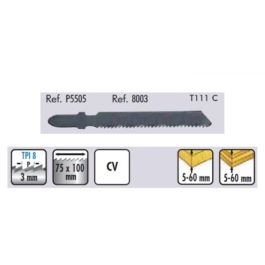 CMT Lame de Scie Sauteuse 5505 T111C pour Bois et Plastique, Coupe Baste, Épaisseur 5-60mm, 8 Dents Precio: 7.5. SKU: B14BJZ67HD