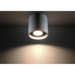 Orbis Lampe de Plafond Orbis SOL-SL.0021 Cylindrique Noir Gris Blanc Design Moderne