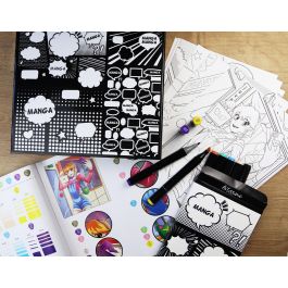 Coffret créatif - SYCOMORE - Layout et marqueurs - Manga Fille - Des 10 ans