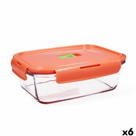 Boîte à lunch hermétique Luminarc Pure Box Holy Bicolore verre 1,22 L (6 Unités)