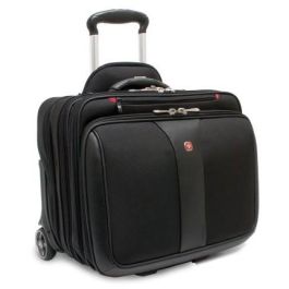 WENGER Patriot 2teiliges Buniness-Set 43.2cm 17Zoll Trolley schwarz - mit passendem Notebookkoffer 39cm 15.4Zoll