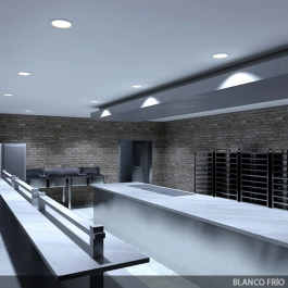 SL Downlight LED 24W 2160Lm 6000K IP65 Baños/Cocinas 50.000H [SL-DLFS06-24W-CW]