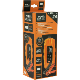 Xl Perform Tools XLPT Chargeur de Batterie 12V/6V 2A 35W IP65 avec Câble 3m - Charge Intelligente, Protection Inversion Polarité et Court-Circuit pour AGM, GEL, Lithium