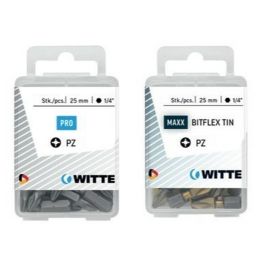 Ensemble de pointes WITTE PZ 1 BITFLEX Pozidriv PZ1 25 Unités 25 Pièces