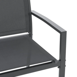SALONCEBUGF Mobilier de Jardin Structure Acier 4 Personnes Gris