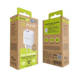 Chargeur mural Muvit for Change MC-215 Blanc 18 W 25 W
