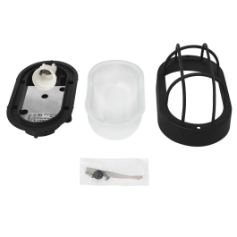 Applique Murale Extérieure E27 IP44 Noir Sans Ampoule BO-170-N Pour Jardin et Façade