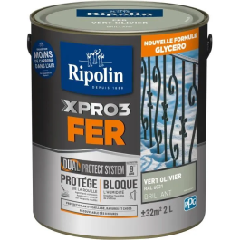 Ripolin 6021 Peinture Glycéro XPRO3 FER Vert Olivier Brillant 2 L - Haute Protection Anticorrosion - Peinture pour métal et fer Precio: 75.672. SKU: B1CTG933PB