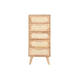 Caisson à Tiroirs Home ESPRIT Naturel Métal Bois d'hévéa 40 x 30 x 78 cm