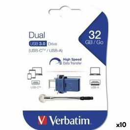 Clé USB Verbatim GO SPEED DUAL Bleu 32 GB (10 Unités)